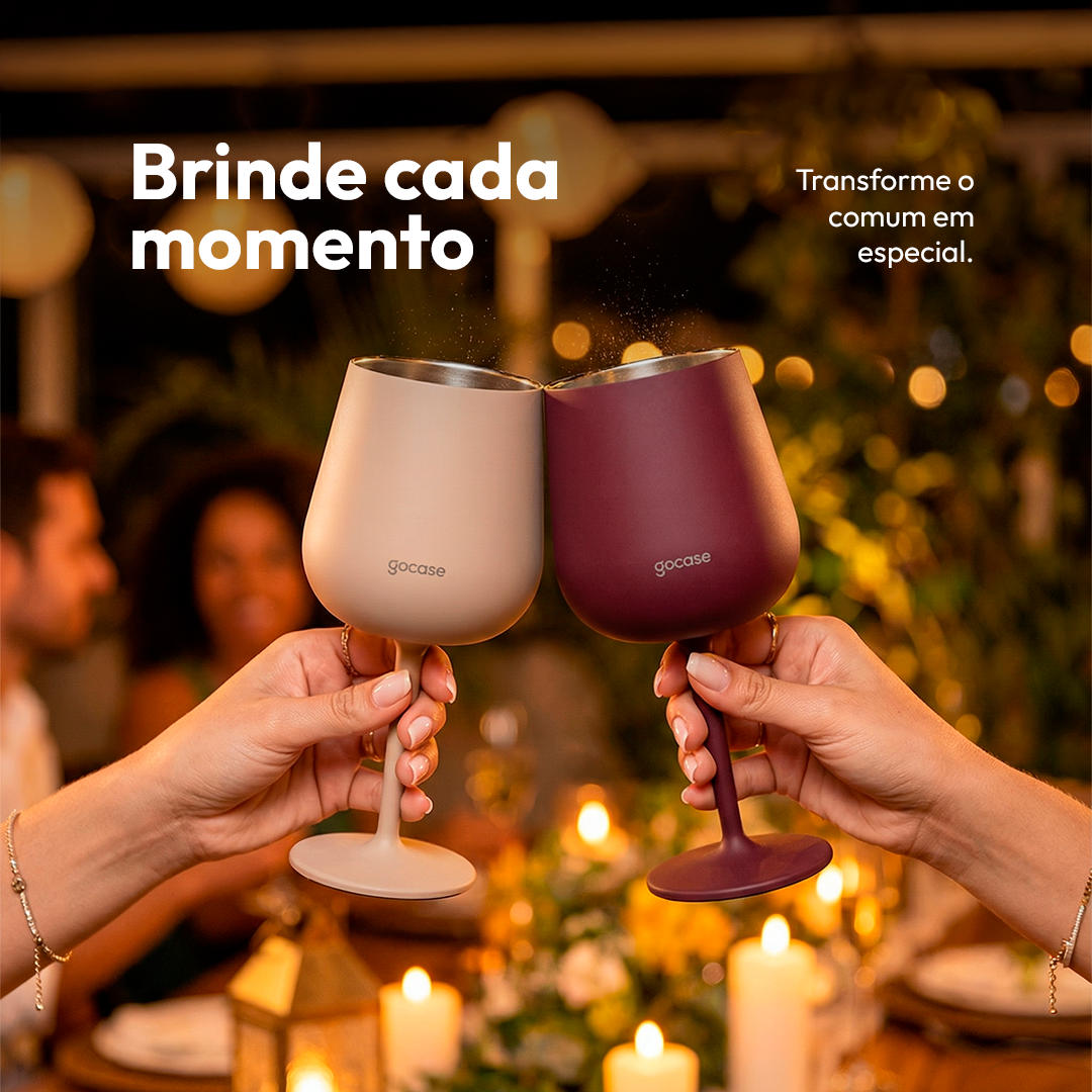 Taça Térmica Drink + Ebook - CBF - Escudo Minimalista
