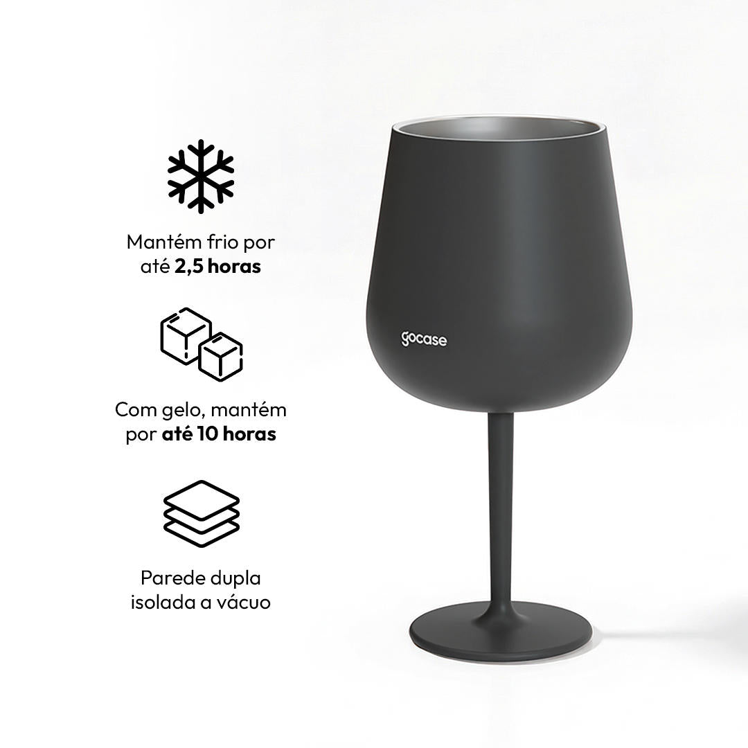 Taça Térmica Drink + Ebook - CBF - Escudo Minimalista
