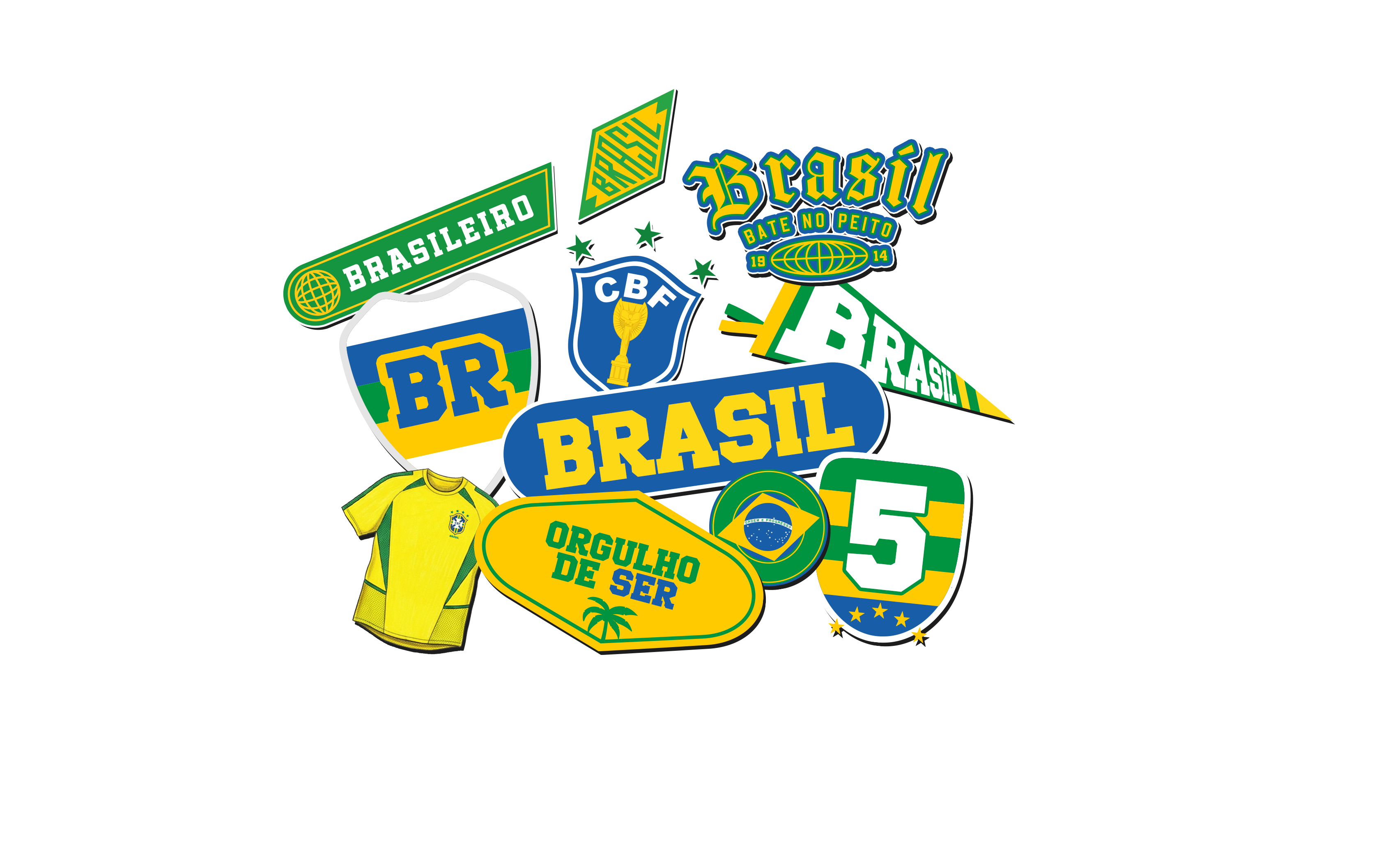Garrafa Térmica Fresh + Ebook - CBF - Selos Brasil