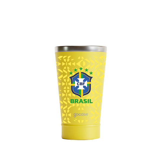 Copo Térmico Cerveja + Ebook - CBF - Uniforme 01 Personalizado