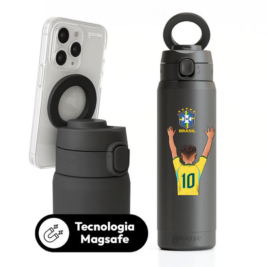 Garrafa Térmica Magsafe + Ebook - CBF - Garoto Uniforme 01