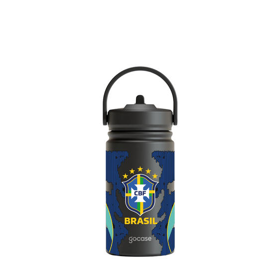Garrafa Térmica Mini + Ebook - CBF - Uniforme 2 Escudo - 2026