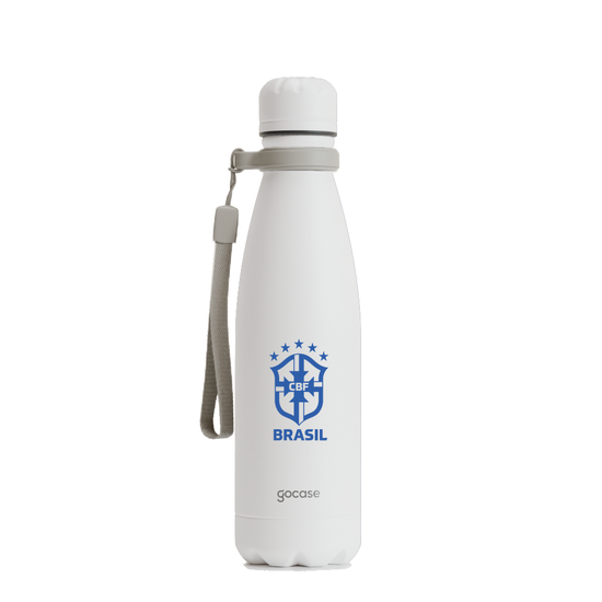 Garrafa Térmica Urban + Ebook - CBF - Escudo Azul