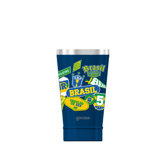 Copo Térmico Cerveja + Ebook - CBF - Selos Brasil