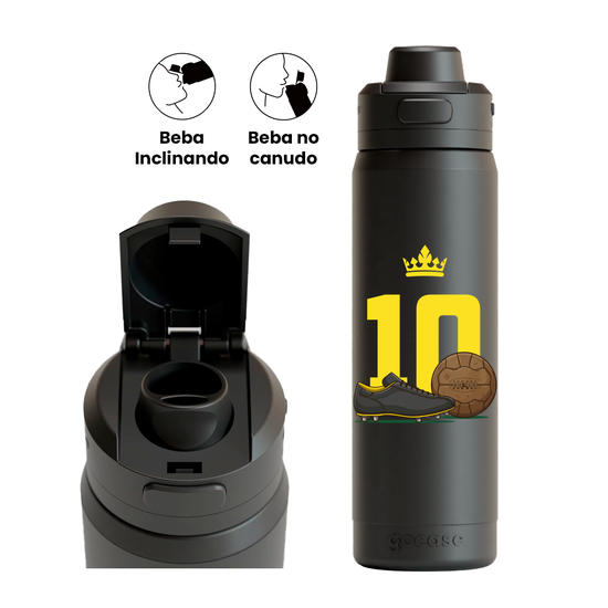 Garrafa Térmica Flip Pro + Ebook - CBF - History Football