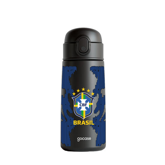Garrafa Térmica Fun + Ebook - CBF - Uniforme 2 Personalizado - 2026