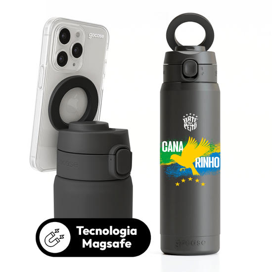 Garrafa Térmica Magsafe + Ebook - CBF - Canarinho