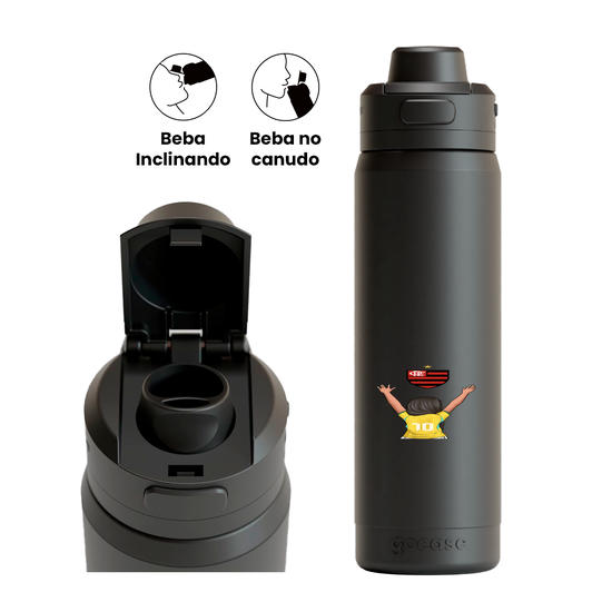 Garrafa Térmica Flip Pro + Ebook - CBF - Garota Uniforme 02