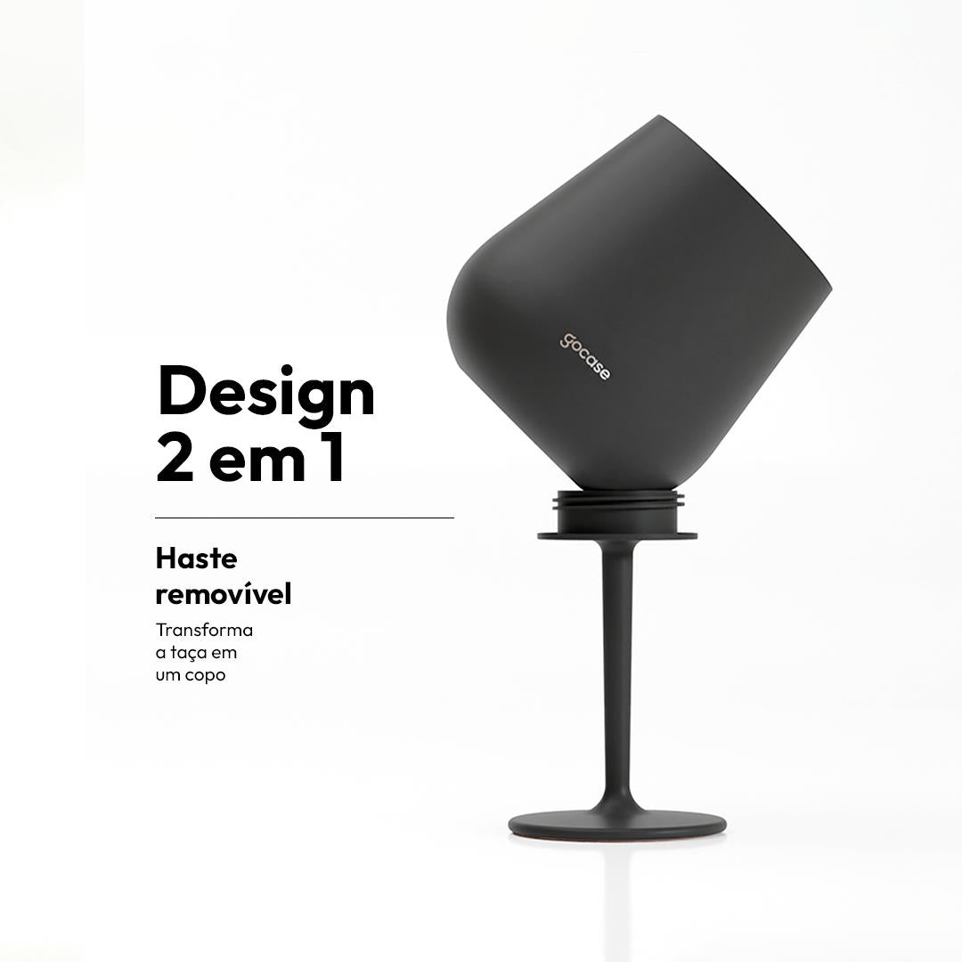 Taça Térmica Drink + Ebook - CBF - Escudo Minimalista