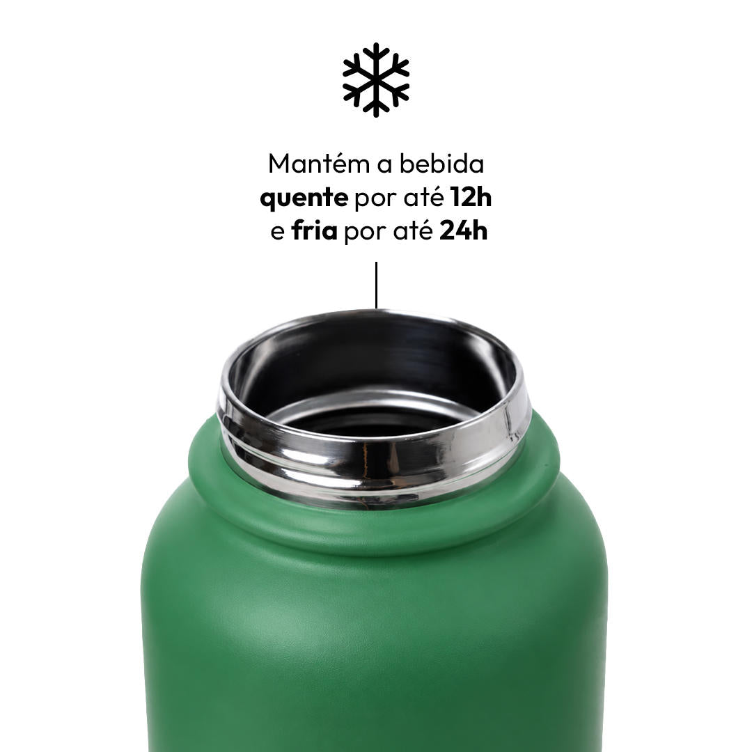 Garrafa Térmica Fresh + Ebook - CBF - Títulos Retrô