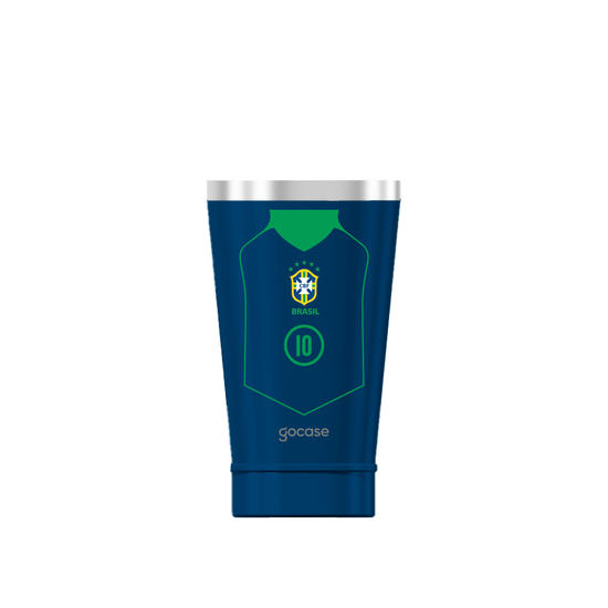 Copo Térmico Cerveja + Ebook - CBF - Uniforme 2004