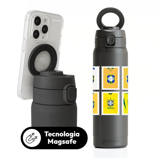 Garrafa Térmica Magsafe + Ebook - CBF - Camisas Históricas