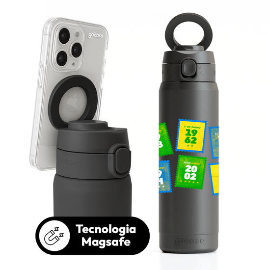 Garrafa Térmica Magsafe + Ebook - CBF - Selos Títulos