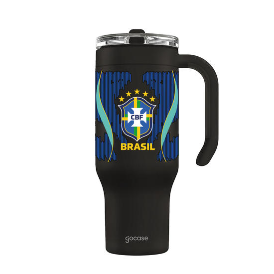 Garrafa Térmica Fresh + Ebook - CBF - Uniforme 2 Escudo - 2026