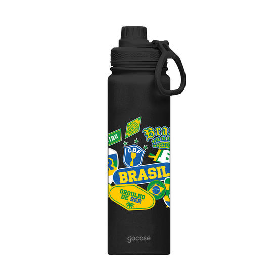Copo Térmico Life + Ebook - CBF - Selos Brasil
