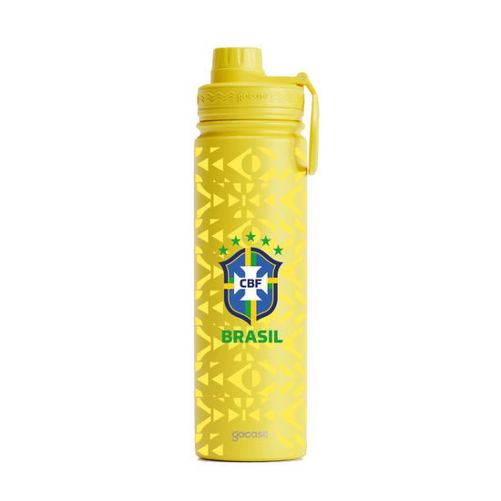 Copo Térmico Life + Ebook - CBF - Uniforme 01 Personalizado