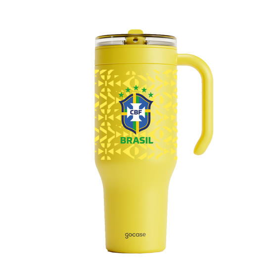 Garrafa Térmica Fresh + Ebook - CBF - Uniforme 01 Personalizado