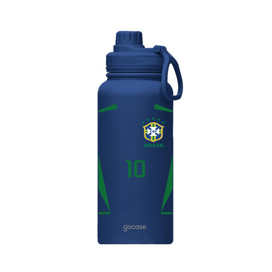 Copo Térmico Life + Ebook - CBF - Uniforme 2002 - Personalizado