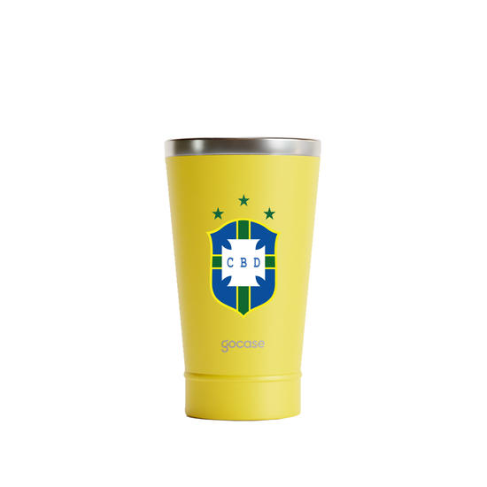 Copo Térmico Cerveja + Ebook - CBF - Uniforme 1970