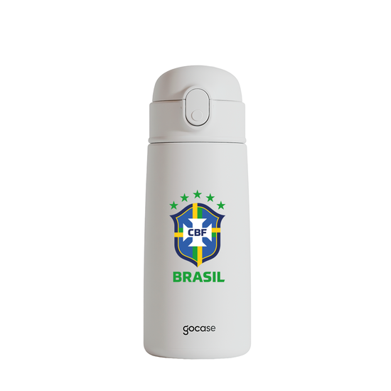 Garrafa Térmica Fun + Ebook - CBF - Uniforme Casual Personalizado