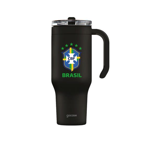 Copo Térmico Life + Ebook - CBF - Uniforme Casual Personalizado