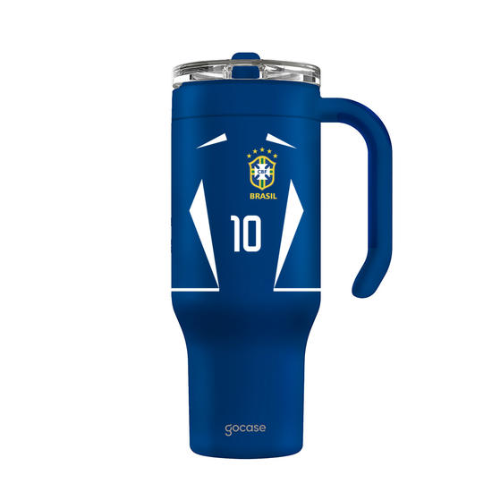 Copo Térmico Life + Ebook - CBF - Uniforme 2002 - Personalizado